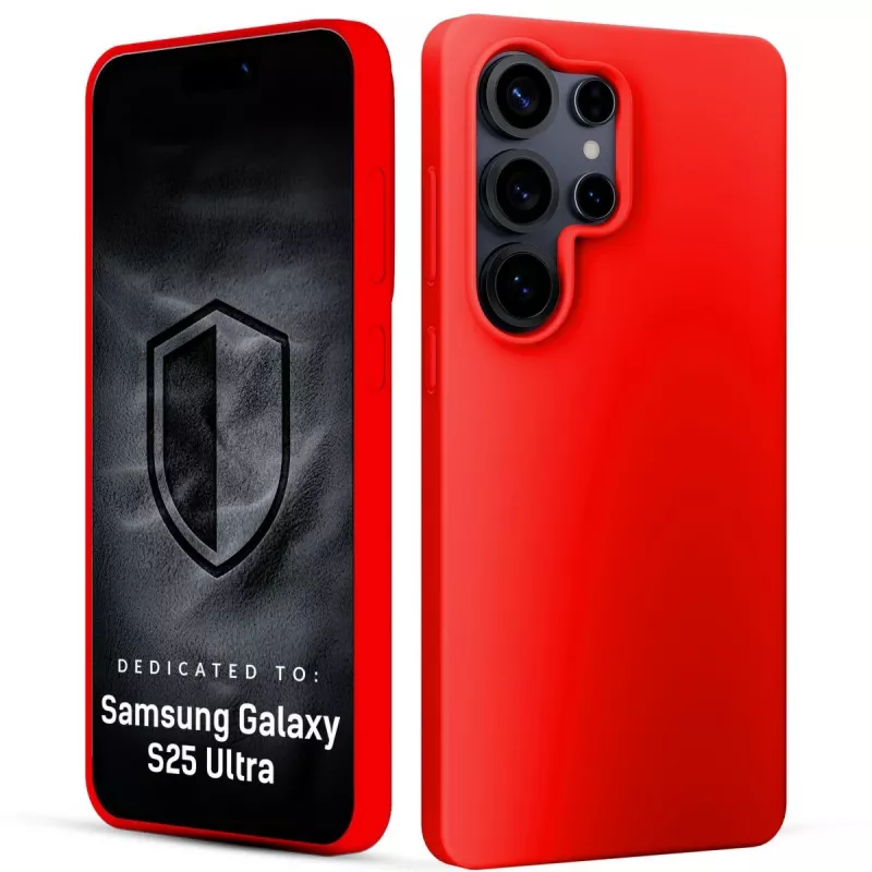 3MK PROTECTION Samsung Galaxy S25 Ultra - Funda 3mk Hardy Mellow rojo