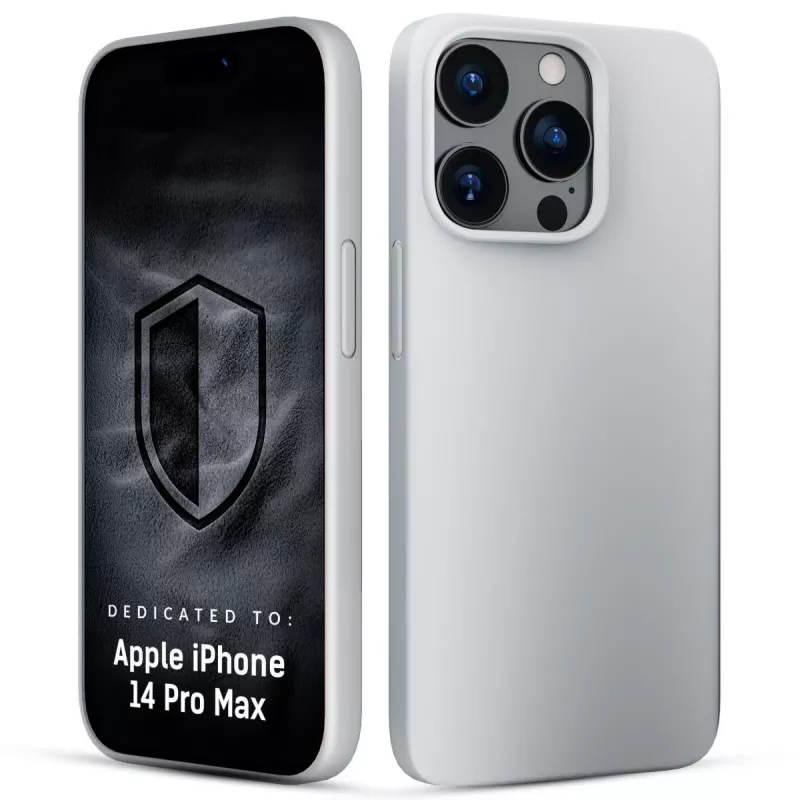 3MK PROTECTION Apple iPhone 14 Pro Max Funda Hardy Mellow MagCase blanco