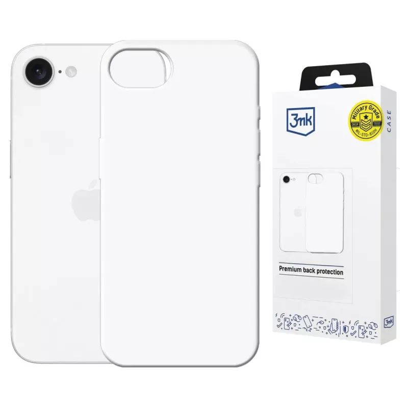 3MK PROTECTION Apple iPhone 16E/ iPhone 17E - Funda 3mk Hardy Mellow MagCase blanco