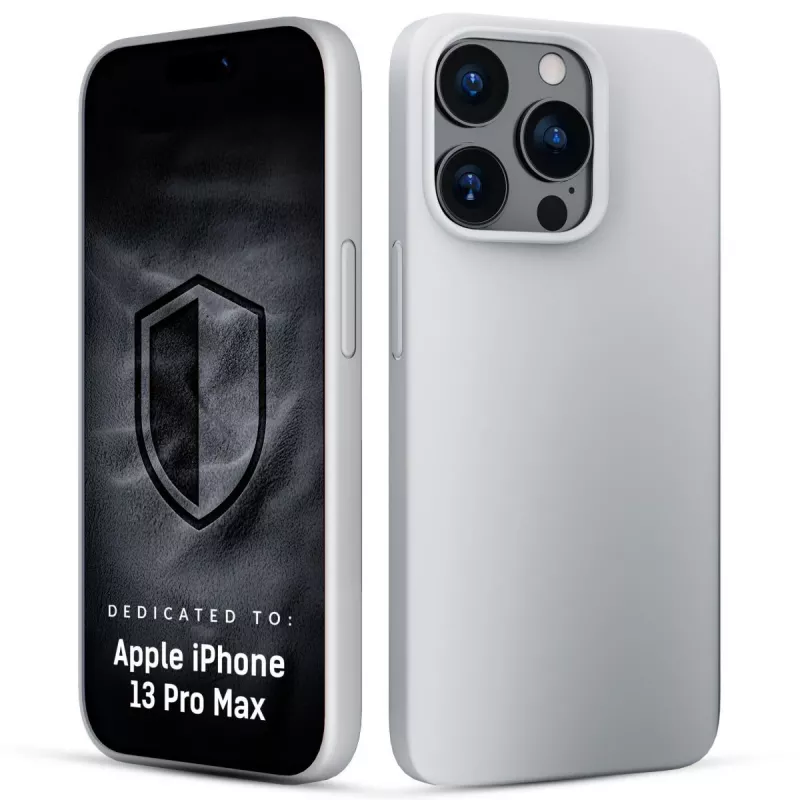 3MK PROTECTION Apple iPhone 13 Pro Max Funda Hardy Mellow MagCase blanco plateado