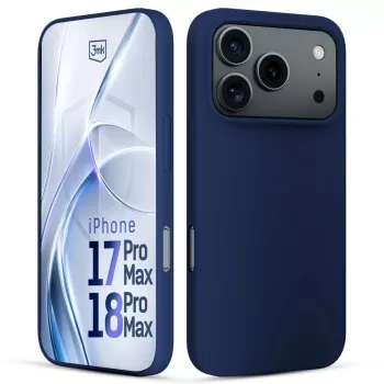 3MK PROTECTION Apple iPhone 17 Pro Max Funda Hardy Mellow azul oscuro