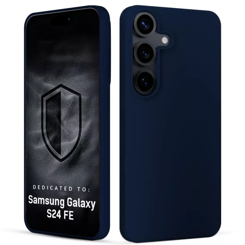3MK PROTECTION Samsung Galaxy S24 FE - Funda 3mk Hardy Mellow azul oscuro