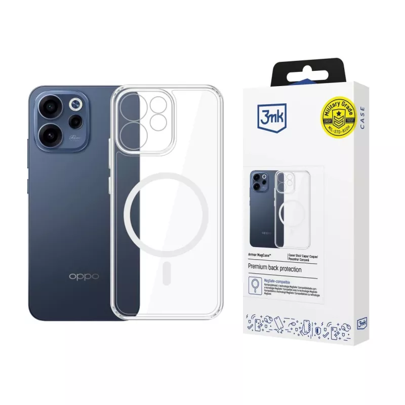3MK PROTECTION Oppo Reno 15 F 5G / Reno 15 FS 5G (CPH2801) - Funda 3mk Hardy LiqForce MagCase