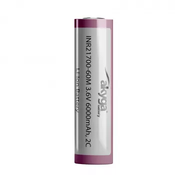 Akyga AKY2185 INR21700-60M Batería Li-Ion 21700 3,6 V 6000 mAh 2C