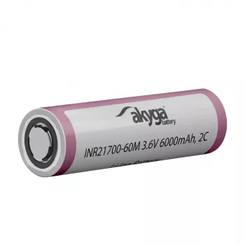 Akyga AKY2185 INR21700-60M Batería Li-Ion 21700 3,6 V 6000 mAh 2C