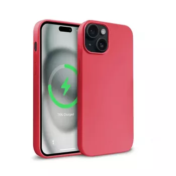 Crong Color Cover Magnetic Case para iPhone 15 Plus MagSafe (rosa)