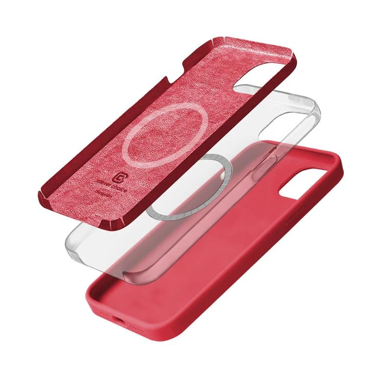 Crong Color Cover Magnetic Case para iPhone 15 Plus MagSafe (rosa)