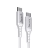 Crong Armor Link Cable USB-C a USB-C 100W PD 5A 200cm Blanco