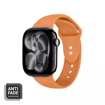 Crong Liquid Correa para Apple Watch 38/40/41/42 mm (Naranja)