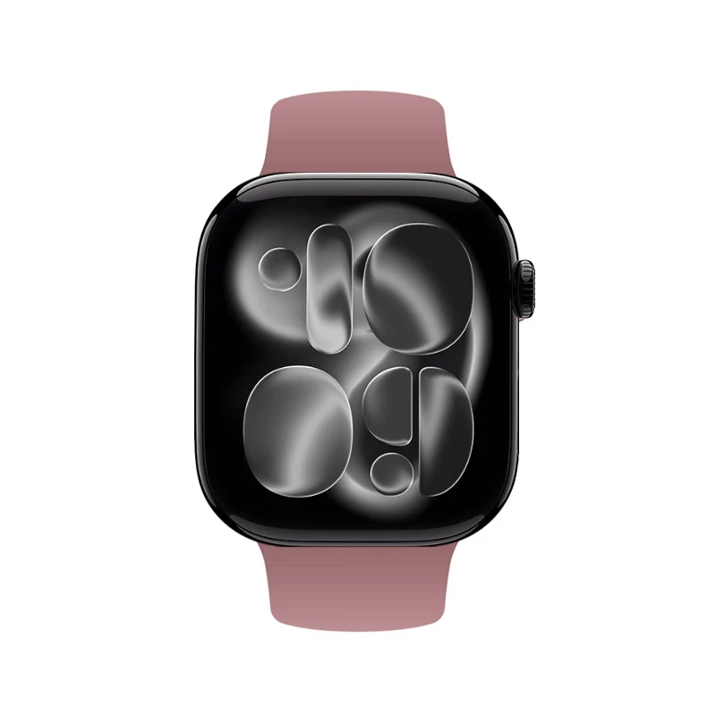 Crong Liquid Correa de silicona para Apple Watch 38/40/41/42 mm - Dusty Pink