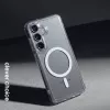 Crong Hybrid Clear Funda magnética transparente con MagSafe para Samsung Galaxy S26+ (Transparente)