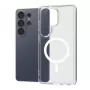 Crong Hybrid Clear Funda magnética transparente con MagSafe para Samsung Galaxy S26 Ultra (Transparente)