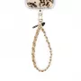 Crong Phone Charm - Cordón trenzado de nailon Beige Twist