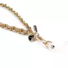 Crong Phone Charm - Cordón trenzado de nailon Beige Twist