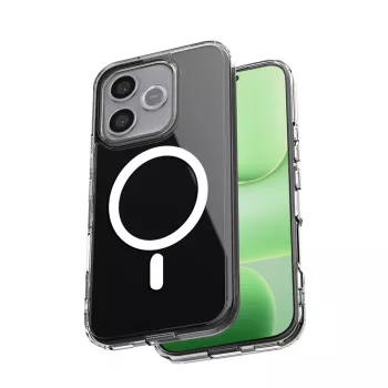 Crong Hybrid Clear Magnetic Case MagSafe para Honor 600 Lite 5G (Transparente)
