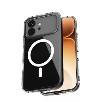 Crong Hybrid Clear Magnetic Case para Honor 600 5G, compatible con MagSafe, Transparente
