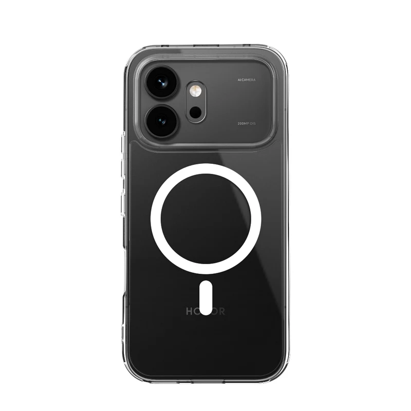 Crong Hybrid Clear Magnetic Case para Honor 600 5G, compatible con MagSafe, Transparente
