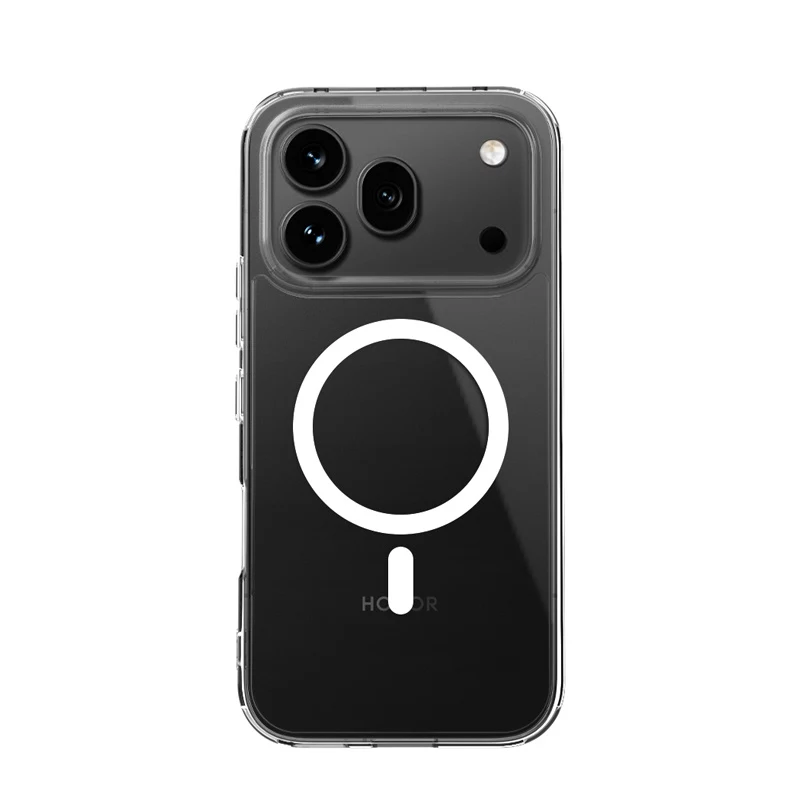 Crong Hybrid Clear Magnetic Case para Honor 600 Pro 5G, compatible con MagSafe, Transparente