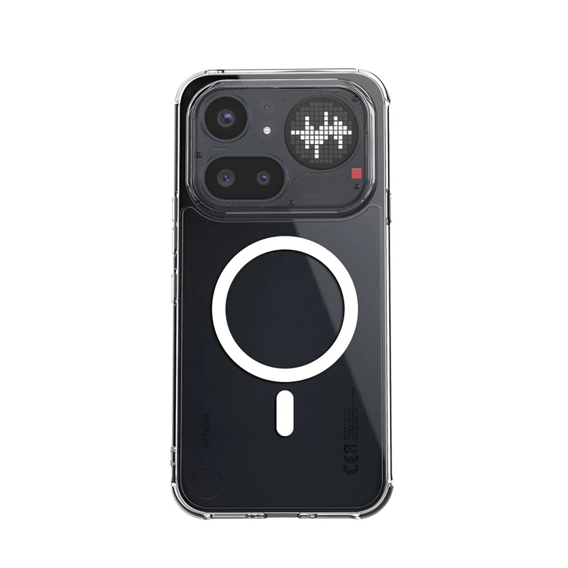 Crong Hybrid Clear Magnetic Case MagSafe para Nothing Phone 4a Pro (Transparente)