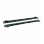 RACKTEL RL-ZASZF 1U Tapa de entrada de cables con cepillo para rack de 19 pulgadas, Negro (RAL 9005)