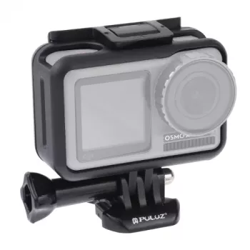 PULUZ Soporte de marco con funda protectora para DJI Osmo Action - Negro (PU338B)