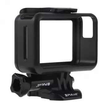 PULUZ Soporte de marco con funda protectora para DJI Osmo Action - Negro (PU338B)