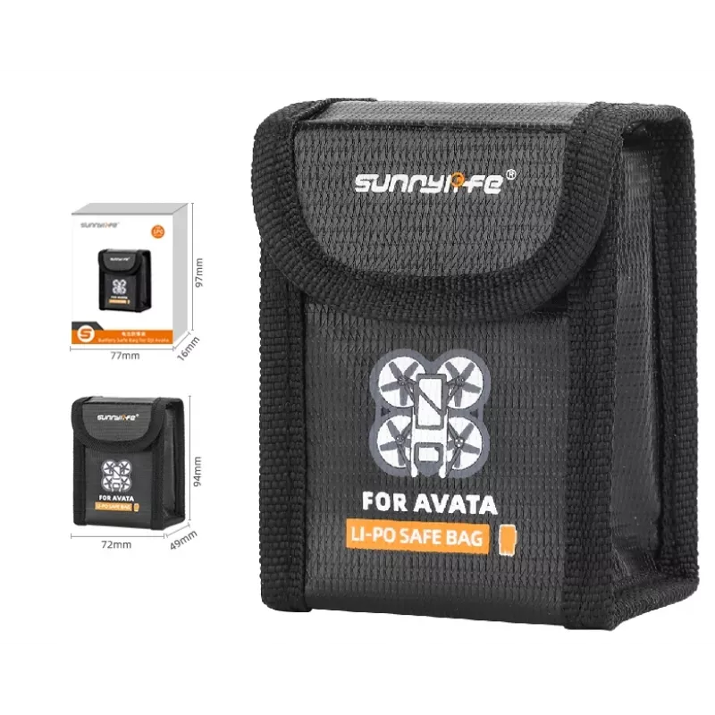 SUNNYLIFE Funda protectora para batería para DJI Avata Intelligent Flight Battery - Negra