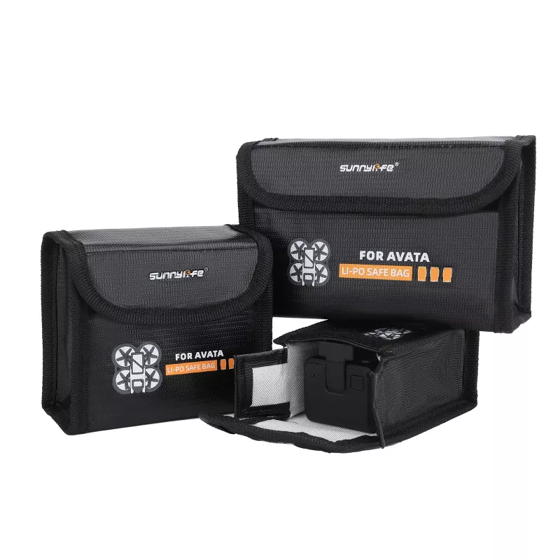 SUNNYLIFE Funda protectora para 2x baterías DJI Avata - carcasa rígida EVA, Negra