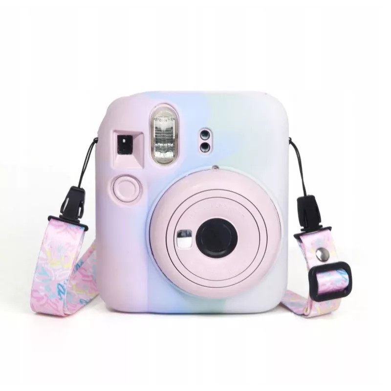 LOVEINSTANT Funda de silicona para Fujifilm Instax Mini 12 - colores pastel