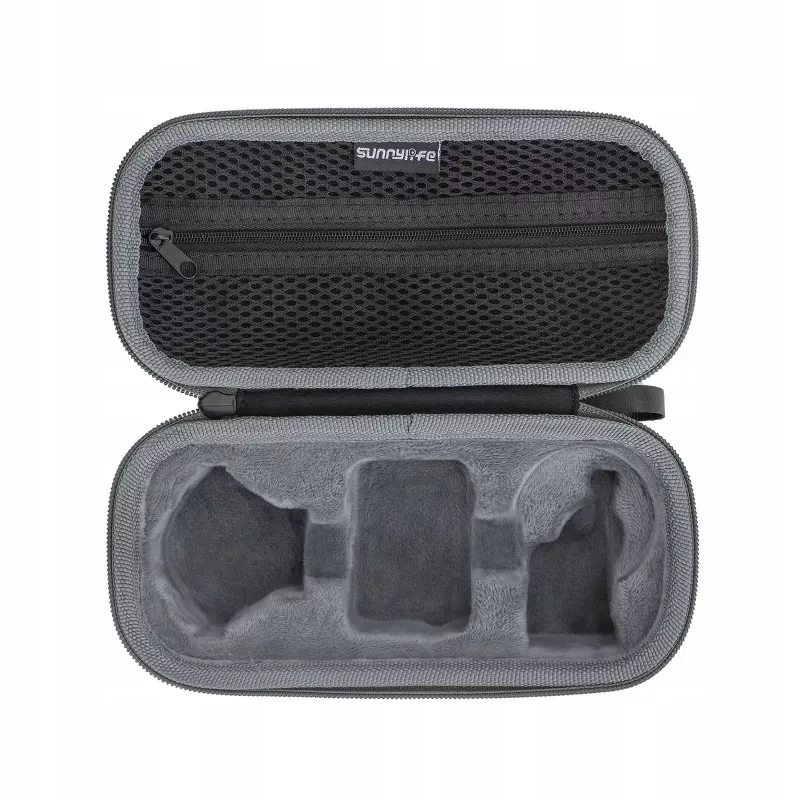 SUNNYLIFE Funda protectora para Insta360 Go 3, Negra, nailon, EVA, resistente a golpes, antipolvo, resistente a salpicaduras, con correa de mano