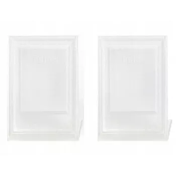 LOVEINSTANT 2x Marco de fotos transparente + caja de almacenamiento para Fujifilm Instax Mini 12, 11, 9, 8, 7s, 70, 90, 50, 40, Evo, Liplay, Link 2, Link SE