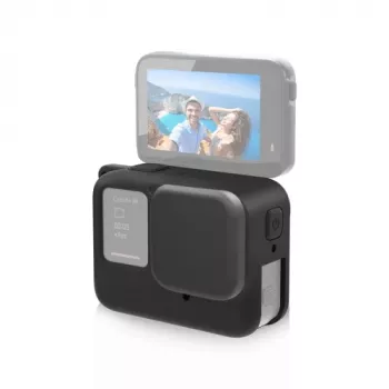 PULUZ Funda protectora de silicona con tapa de objetivo para Insta360 Ace Pro, negra