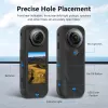 PULUZ PU757B Tapa de objetivo y funda protectora de silicona para Insta360 X5