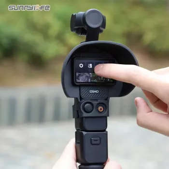 SUNNYLIFE Parasol y protección para pantalla LCD de DJI Osmo Pocket 3 - Negro