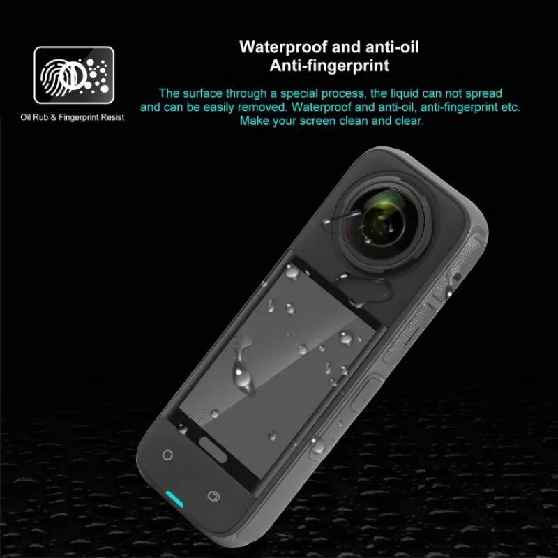 PULUZ Protector de pantalla de cristal templado 9H para Insta360 X4 / X5