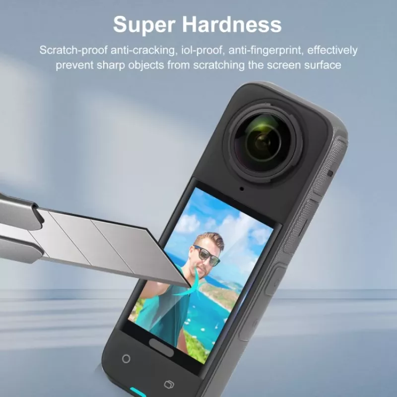 PULUZ Protector de pantalla de cristal templado 9H para Insta360 X4 / X5