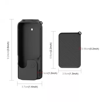 PULUZ Funda protectora de silicona para DJI Osmo Pocket 3 - Negra