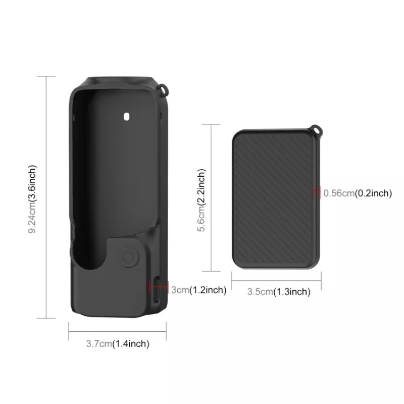 PULUZ Funda protectora de silicona para DJI Osmo Pocket 3 - Negra