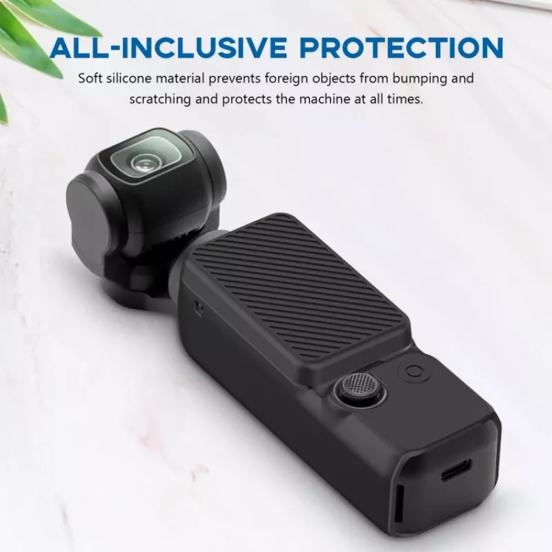 PULUZ Funda protectora de silicona para DJI Osmo Pocket 3 - Negra