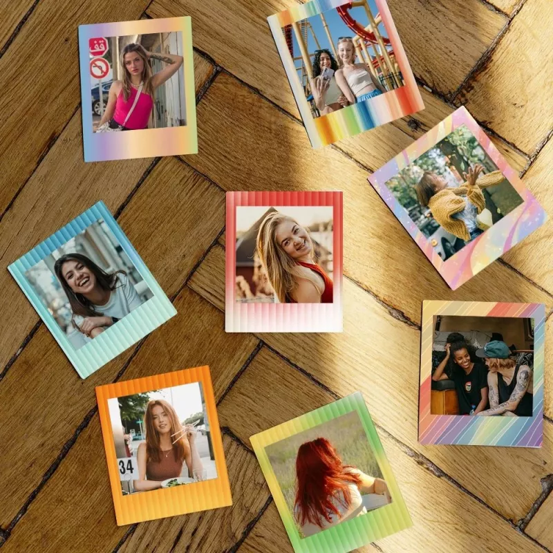 LOVEINSTANT Set de 12 marcos adhesivos para Fuji Instax Square Link SQ1 SQ6 SQ20 SQ40 SQ10