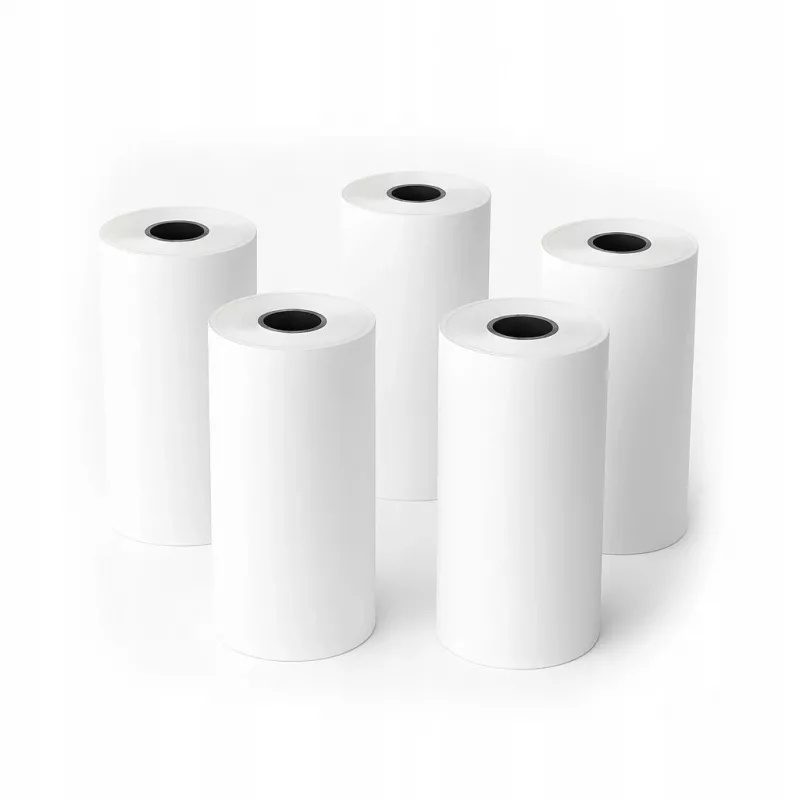 LOVEINSTANT Rollo de papel térmico blanco 53mm x 6,5m pack de 5 para Love Instant X6/S1, Phomemo T02/M02x