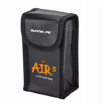 SUNNYLIFE Bolsa ignífuga para 1 batería DJI Air 3 / 3S