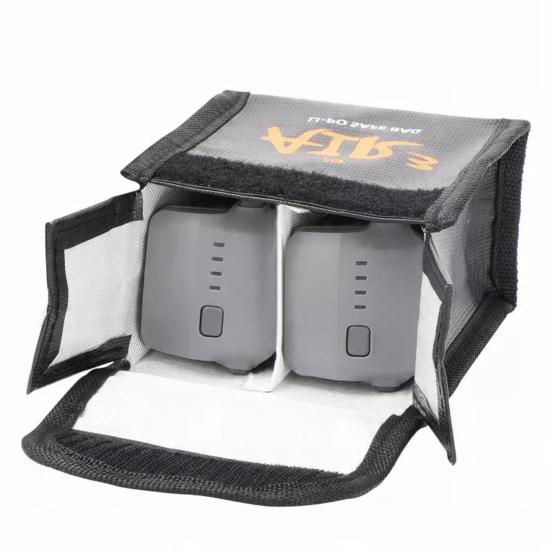 SUNNYLIFE Bolsa ignífuga para 2 baterías DJI Air 3 / 3S