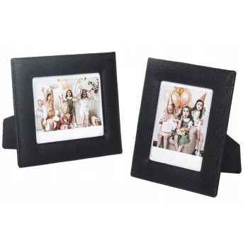LOVEINSTANT Marco para fotos instantáneas para Polaroid 600 Fujifilm Instax Wide 300 400 / Negro