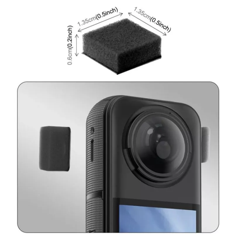 PULUZ 6x cubierta de espuma cortavientos para Insta360 X5 / X5 / X4 / X3 / PU775B
