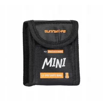 SUNNYLIFE Bolsa de seguridad ignífuga para baterías para DJI Mini 5/4/3 Pro/3, Lito 1, Lito X1 - 1x batería