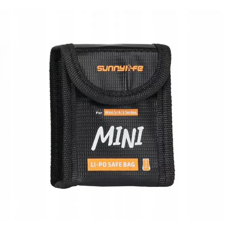 SUNNYLIFE Bolsa de seguridad ignífuga para baterías para DJI Mini 5/4/3 Pro/3, Lito 1, Lito X1 - 1x batería