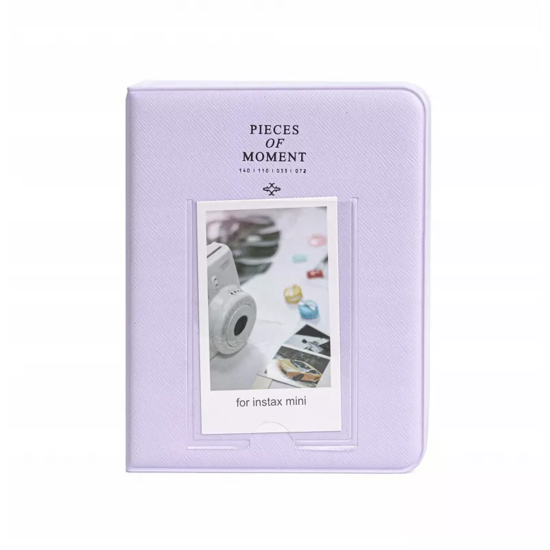 LOVEINSTANT Álbum de fotos para 64 fotos compatible con Fuji Instax Mini 13 12 11 40 41 99 Evo Link / Lila