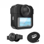 PULUZ Kit 3 en 1 funda protectora, tapa de objetivo, correa de mano para GoPro Max 2 - Negro