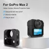 PULUZ Kit 3 en 1 funda protectora, tapa de objetivo, correa de mano para GoPro Max 2 - Negro
